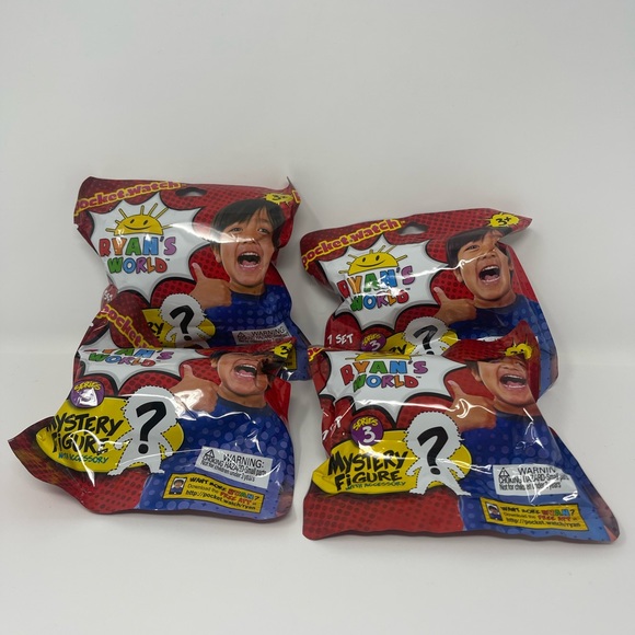 (lot of 4) Ryan's World Mystery Figure Random Blind Bags Series 3 NEW Unopened - Picture 3 of 6